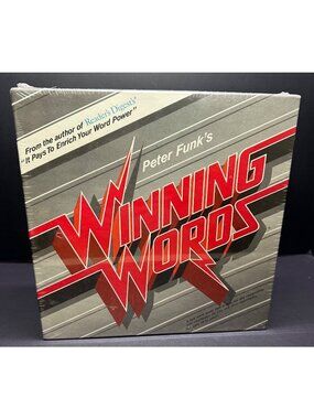 Vtg Peter Funk's Winning Words Board Game 1986 - New Sealed Reader's Digest's